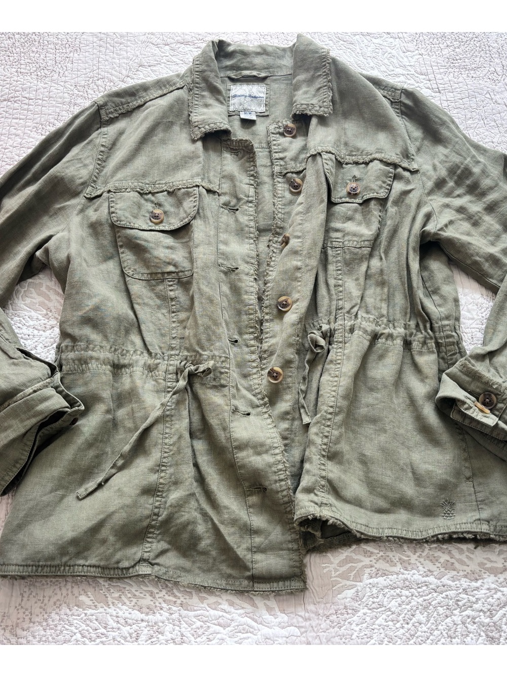 Tommy Bahama Two Palms Cinch Waist Utility Jacket - Picture 3 of 4